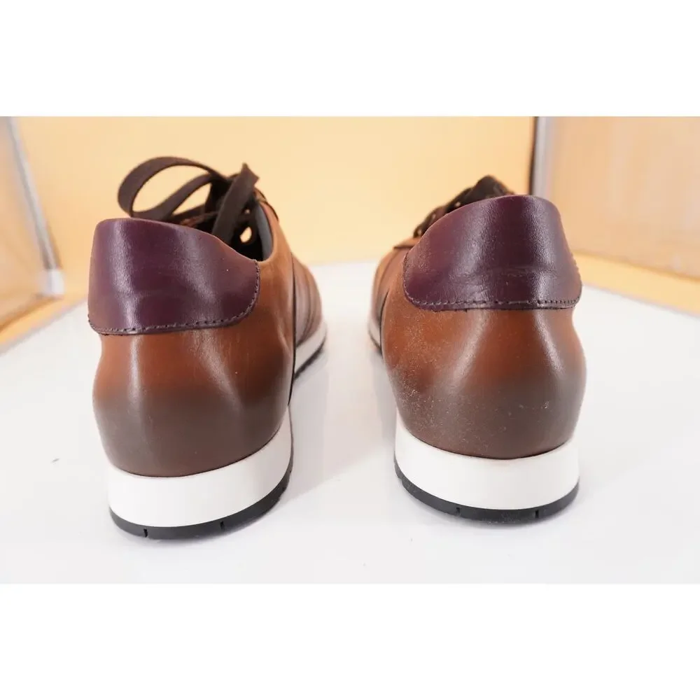 Bruno Magli Men's Carlo Brown Leather Sneaker Size 11 $298 trainer New